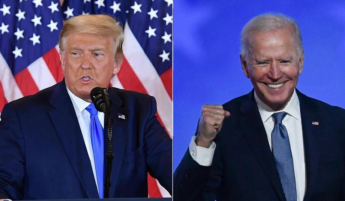 El demócrata Joe Biden se consagraría en las próximas horas presidente de los Estados Unidos, y Donald Trump dijo que recurrirá a la Justicia