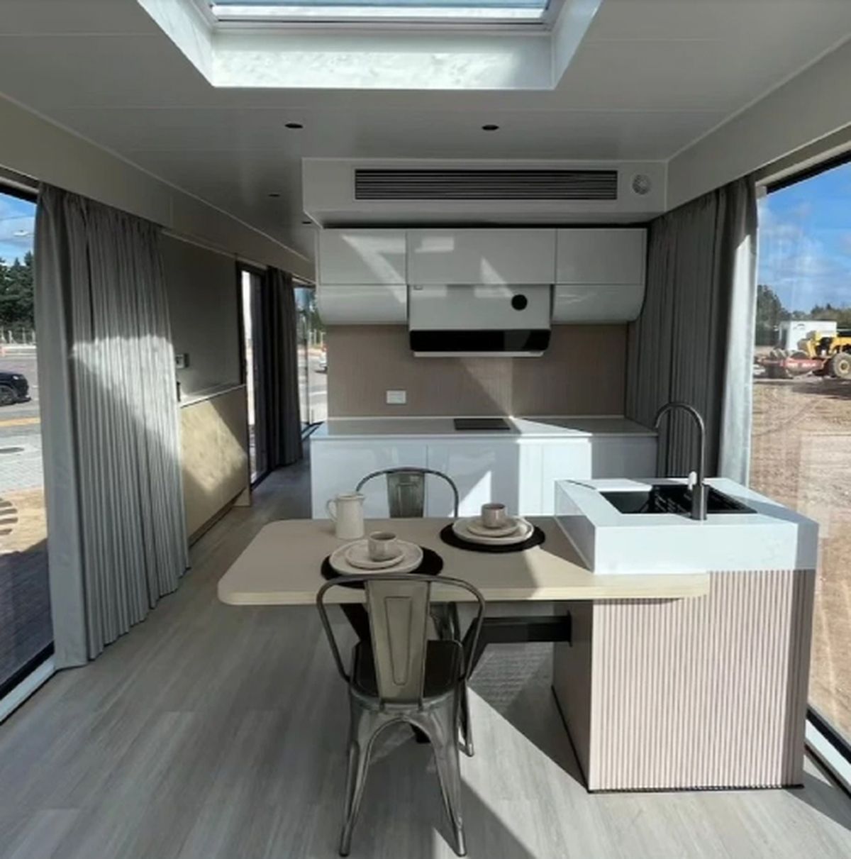 Por dentro. Así se ve una casa cápsula. Por dentro. Así se ve una casa cápsula.