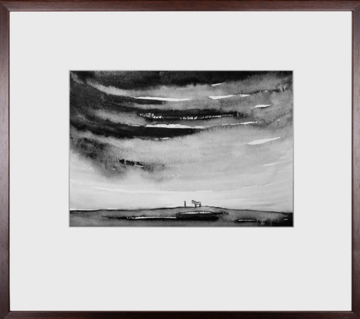 Esta acuarela es la tercera de la serie "Sin t&iacute;tulo" de M&aacute;ximo Pedraza que se incorpor&oacute; a la colecci&oacute;n del Museo Fader.