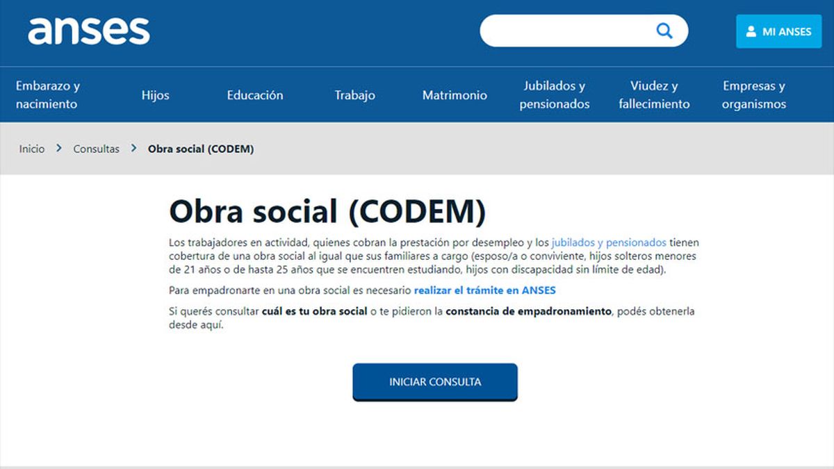 ANSES| CODEM: cómo saber cuál es tu Obra Social - Comprobante de ...