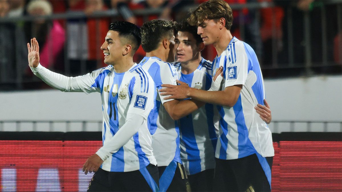 La Selección argentina venció a Chile.