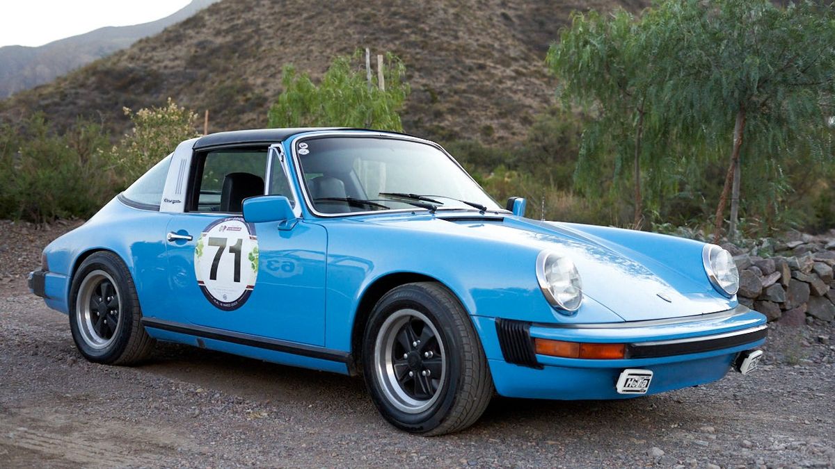 El coche de Nando Parrado en el Rally de las Bodegas.
