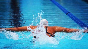 Virginia Bardach también ganó el oro en la natación
