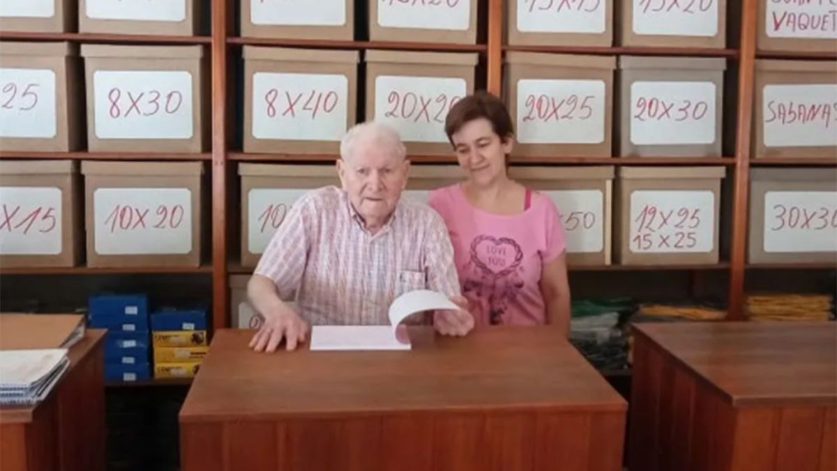 El empresario de 84 años le dejó su empresa a Deolinda, su empleada.