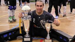 Valentín Grimalt fue dos veces campeón del mundo de hockey sobre patines.