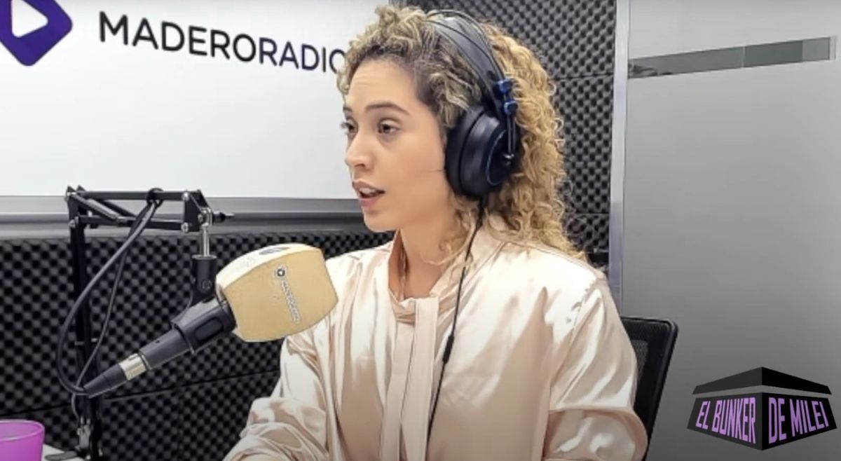 Lourdes Arrieta durante la entrevista en Radio Madero. Lourdes Arrieta durante la entrevista en Radio Madero. 