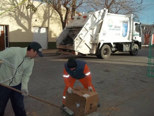 Alvear: cambios en la recolección de residuos por Semana Santa