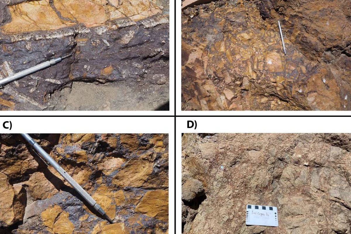 Las brechas encontradas este año en Sofía y Elena, otros dos proyectos mineros de Kobrea en Malargüe. Las brechas encontradas este año en Sofía y Elena, otros dos proyectos mineros de Kobrea en Malargüe.