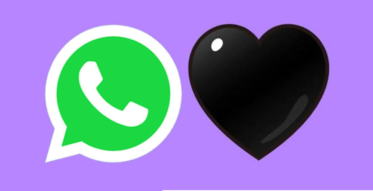 Tecnología. WhatsApp: el perturbador significado del corazón negro.