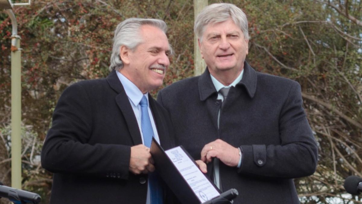 Fernández y Ziliotto este viernes. Foto: Agencia Provincial de Noticias de La Pampa.