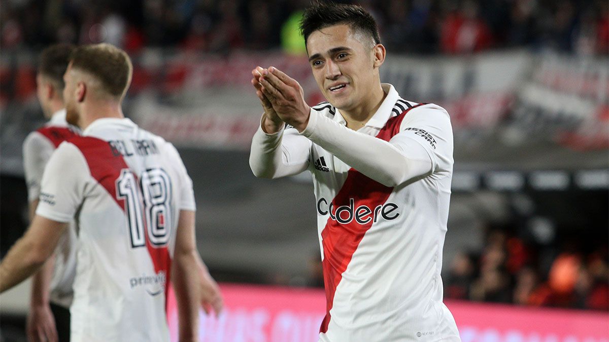 Pablo Solari está en un gran momento en River.