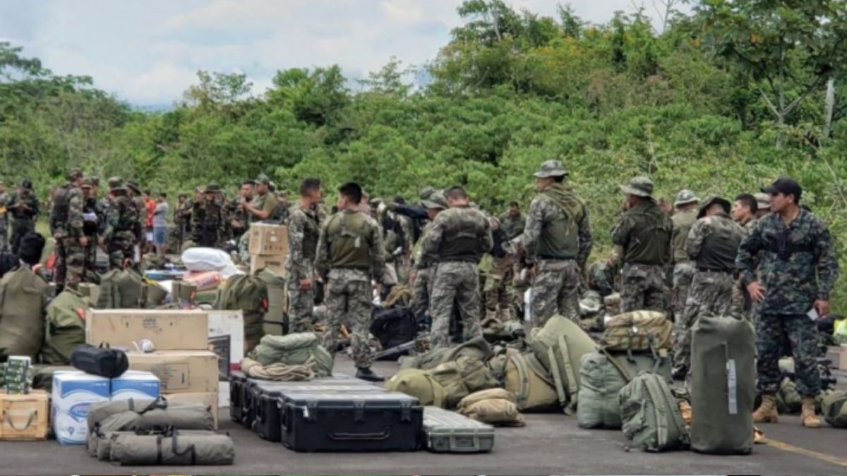 Cerca de 100 efectivos del Ejército y la Policía Nacional intervinieron el puesto de observación "El Tambo", donde funcionaba la mina "Afrodita". (Foto: Ministerio del Interior de Perú) Cerca de 100 efectivos del Ejército y la Policía Nacional intervinieron el puesto de observación "El Tambo", donde funcionaba la mina "Afrodita". (Foto: Ministerio del Interior de Perú)