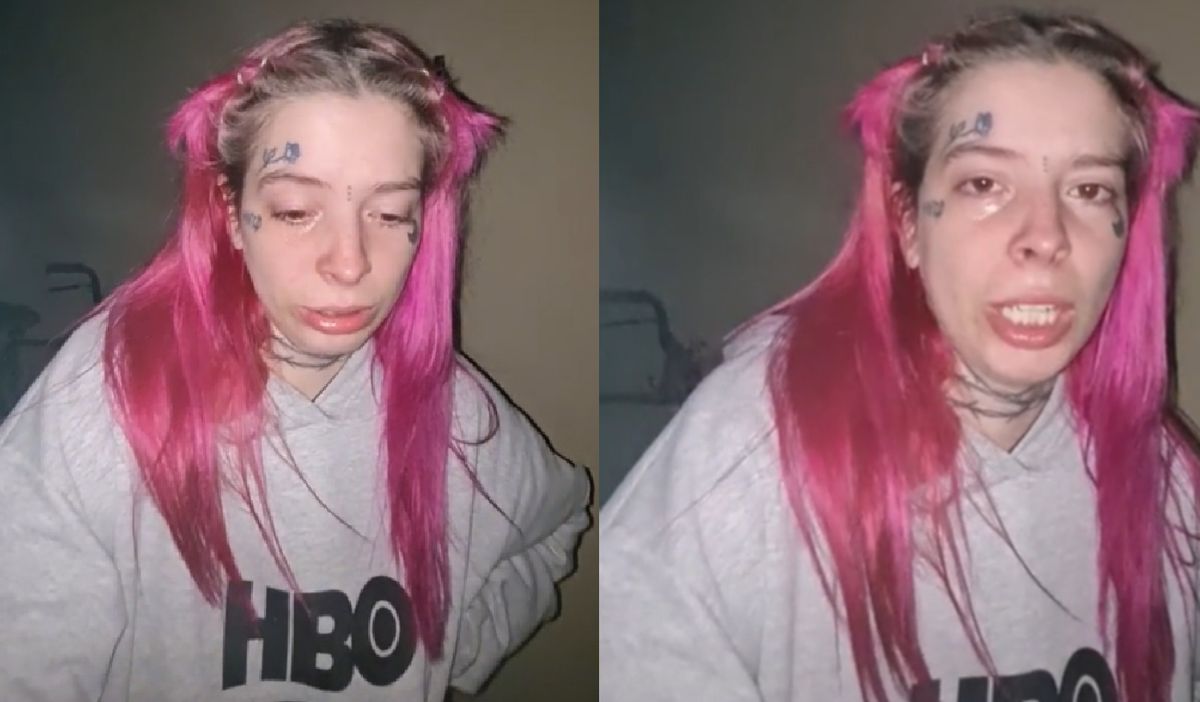 Vaga total. Una joven tiktokera pidió llorando que alguien la mantenga porque no le gusta trabajar.