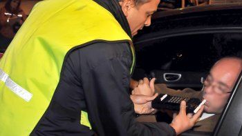 Controles viales: sólo el 6% de las actas de tránsito fue por alcoholemia positiva