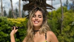Julieta Poggio se suma al calzoncillito a la vista y paraliza las Cataratas del Iguazú