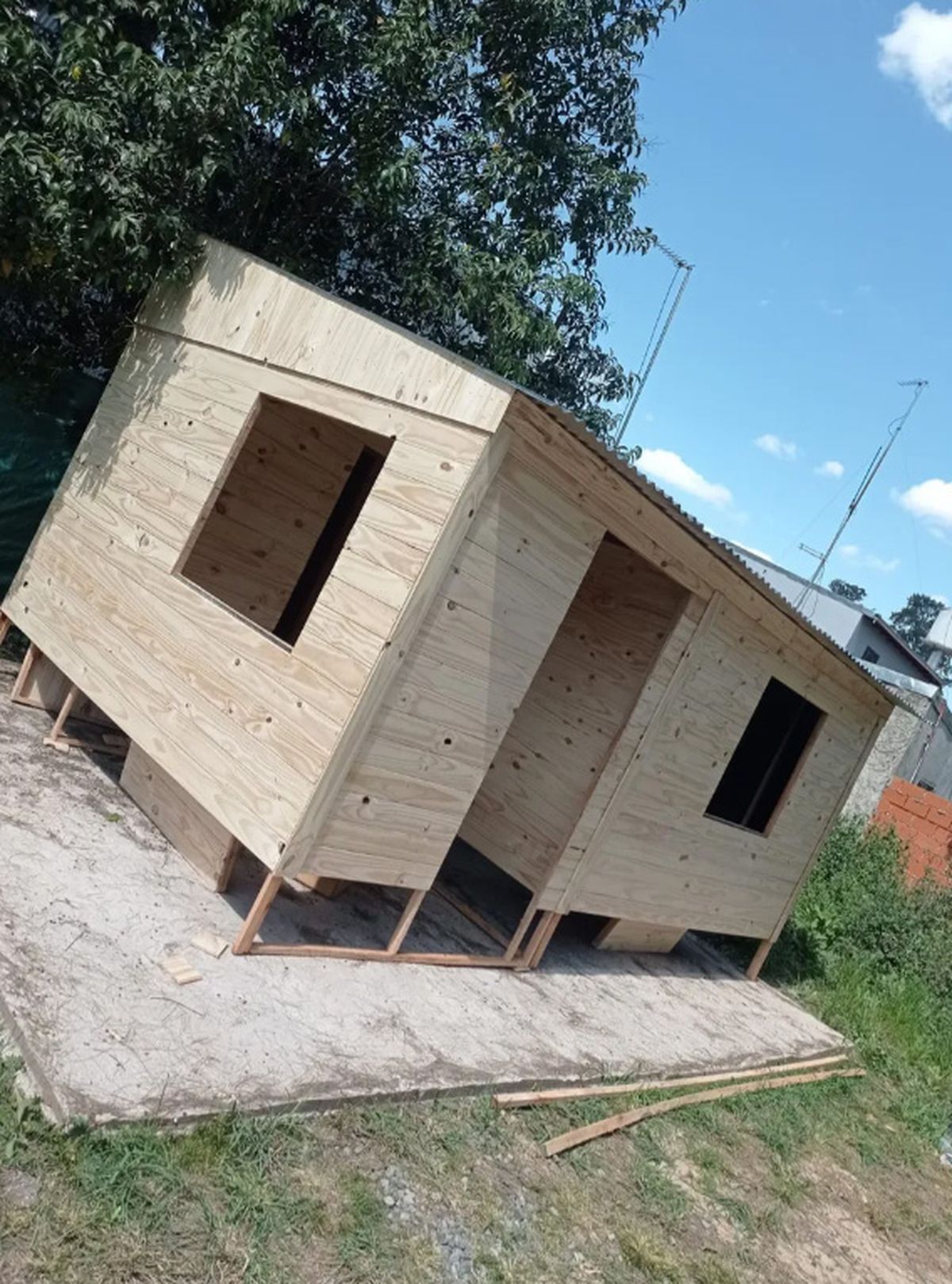 La casa prefabricada de 15 m2 que venden en Mercado Libre por $1,7 millones.