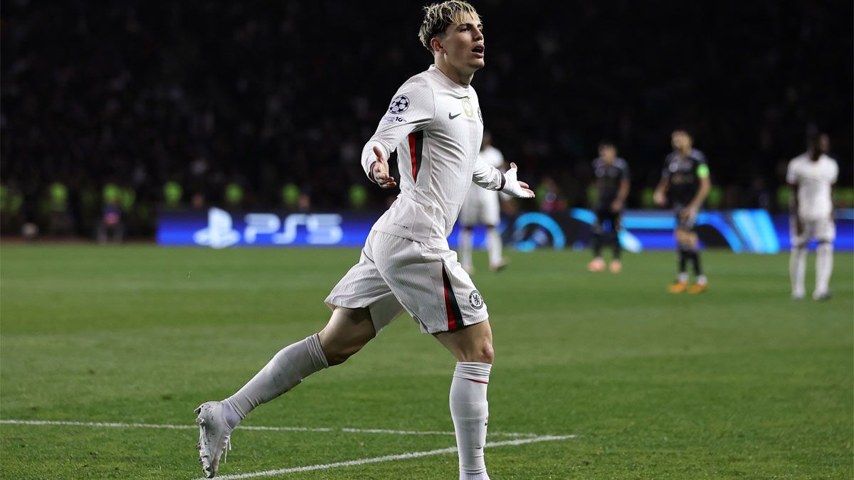 Garnacho está encendido: anotó un gol, pero Chelsea no pudo con el Qarabag en la Champions