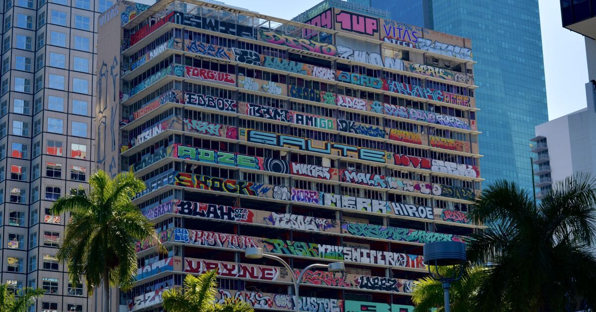 Este edificio de Miami seha convertido en una obra de arte.