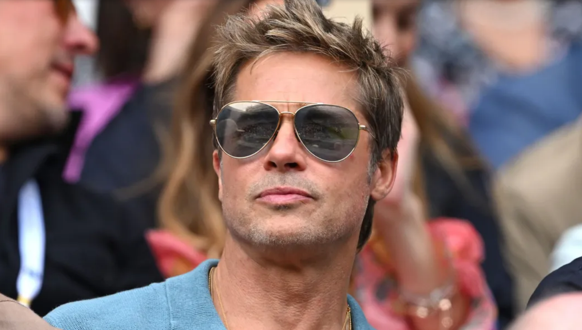 Alta facha. Brad Pitt fue a ver la final de Wimbledon y su look causó suspiros.