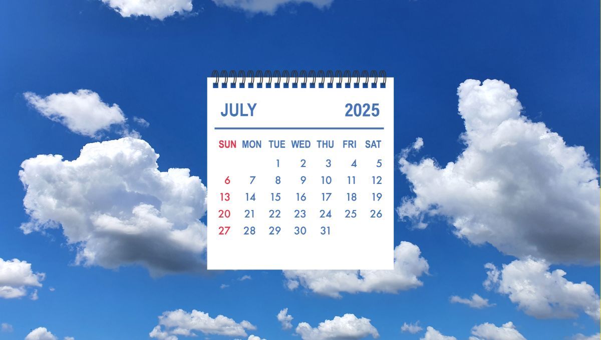 Así estarán los primeros quince días del mes de julio
