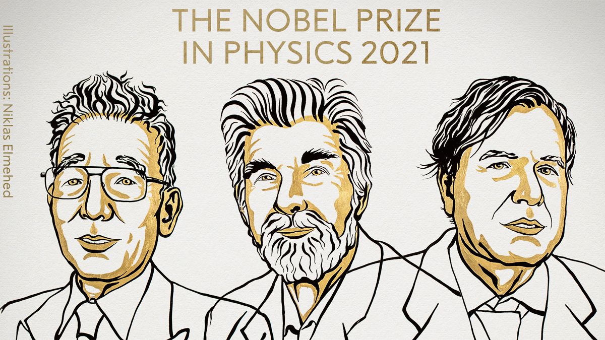 Syukuro Manabe, Klaus Hasselman y Giorgi Parisi .