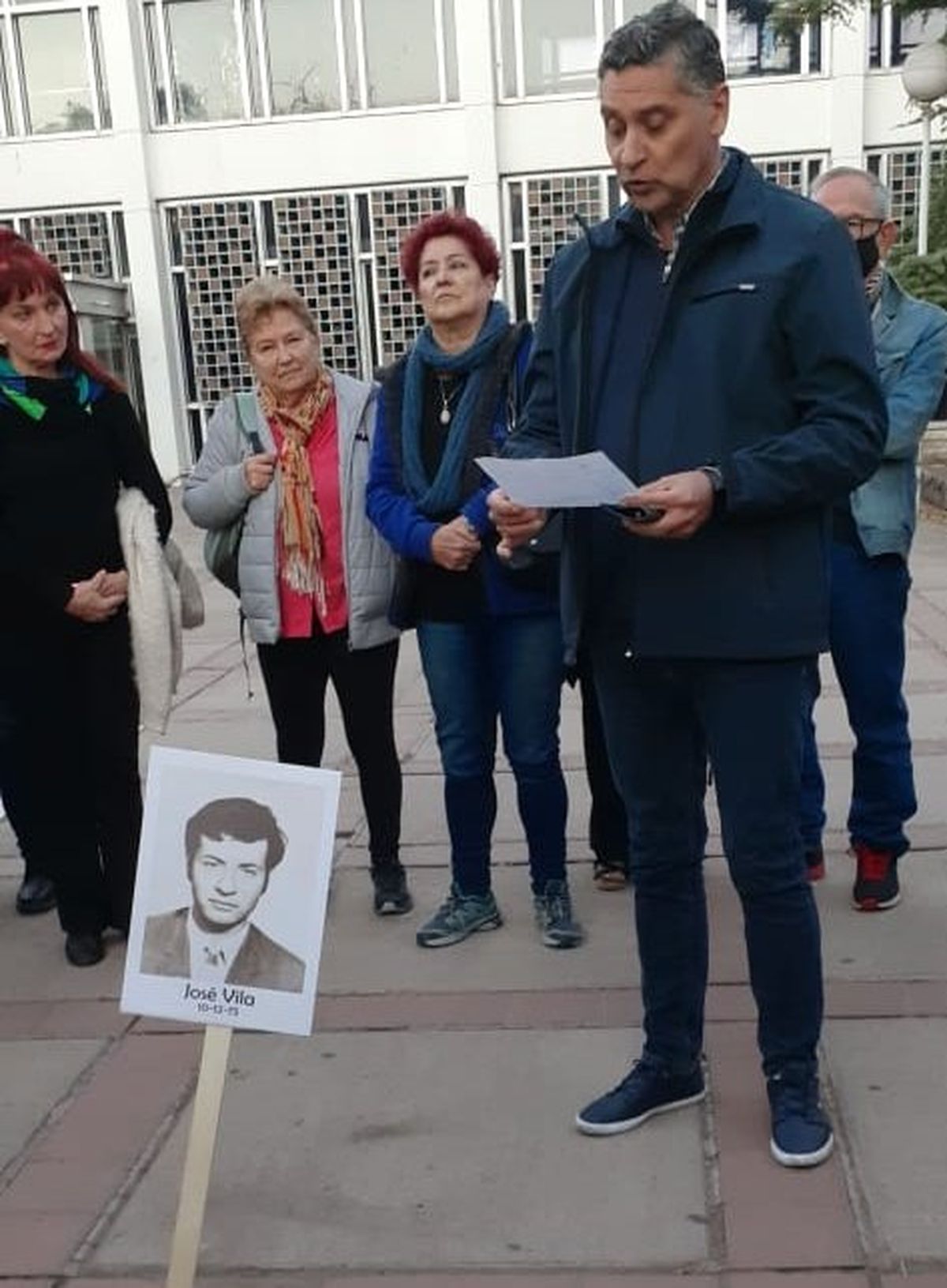 Sergio Giménez, de La Bancaria, recordó a Vila Bustos.