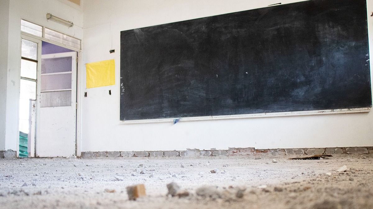 Las obras en escuela 1-580 Carlos Padin son de las más avanzadas para el inicio de clases del ciclo lectivo 2023 de la DGE.