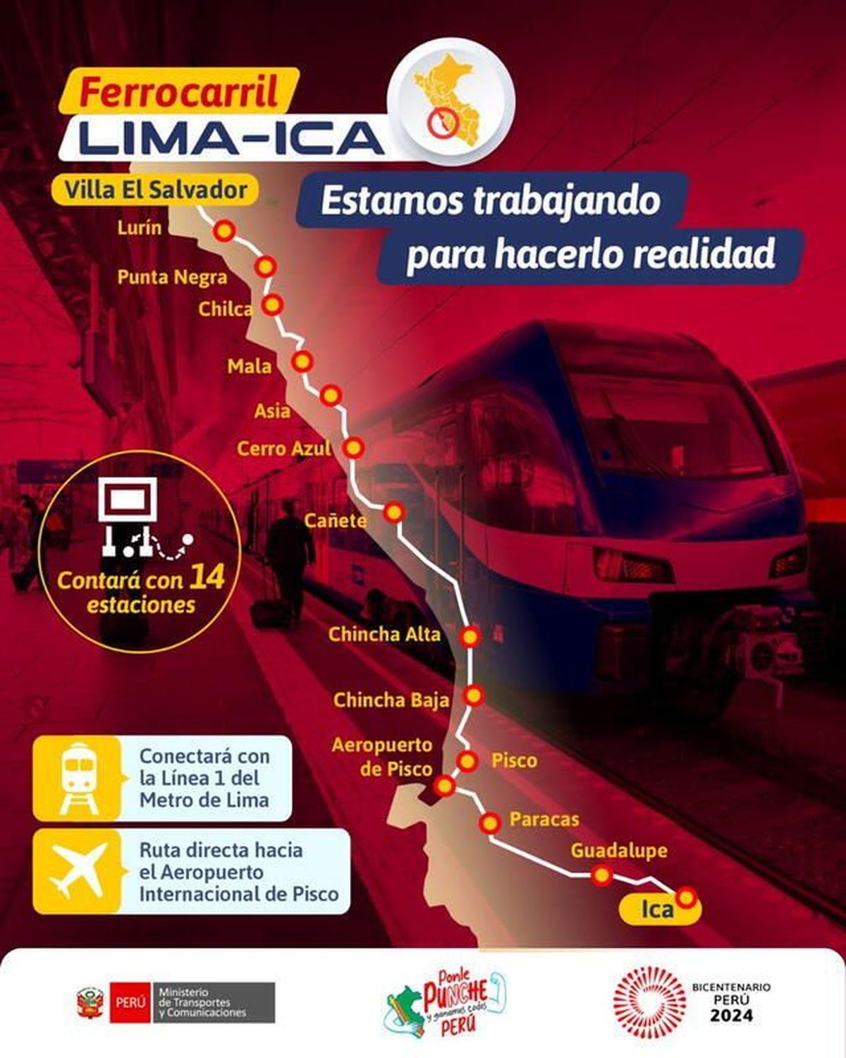 Planes para expandir la red y conectar todas las ciudades con más de 200.000 habitantes.