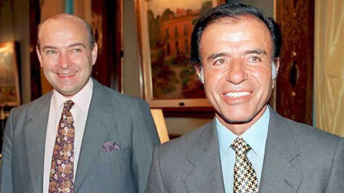 Domingo Felipe Cavallo y Carlos Saúl Menem.