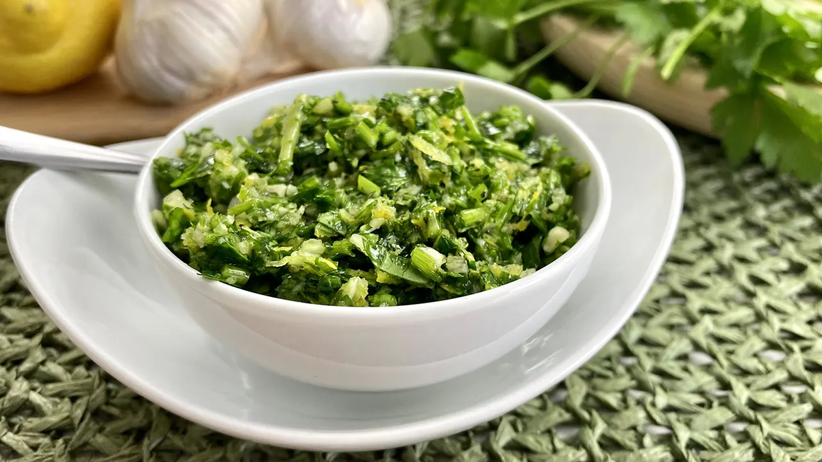 Receta de gremolata, fácil y rápida