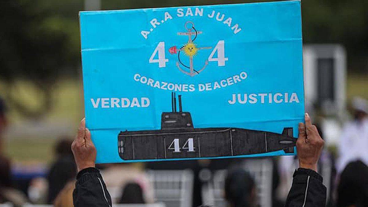 Un momento de la larga lucha de los familiares de las víctimas del ARA San Juan