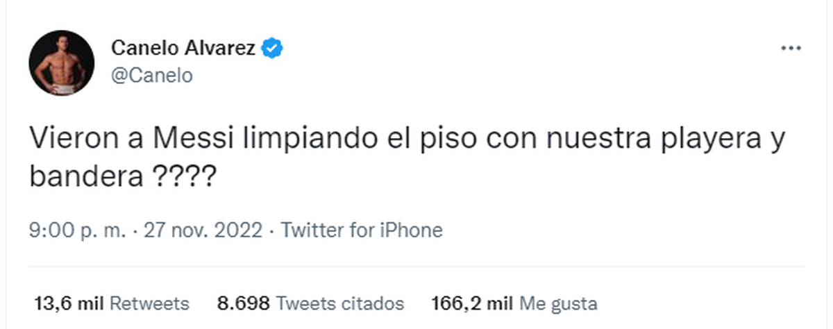 Los tuits de Álvarez contra Messi luego del triunfo de Argentina sobre México en el Mundial Qatar 2022.