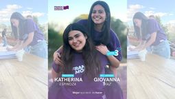 Katherina Espinoza y Giovanna Díaz, la fórmula ganadora de Franja Moradaen la Facultad de Ciencias Políticas y Sociales.