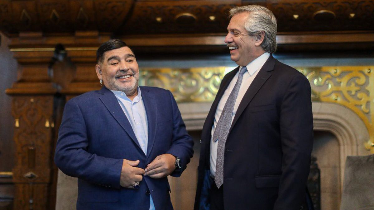 Con Alberto Fernández en el inicio de su gobierno.