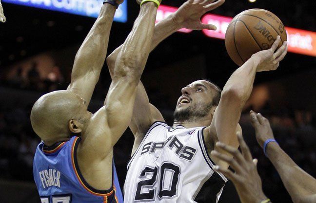 Con Ginóbili intratable, San Antonio ganó la primera final del Oeste