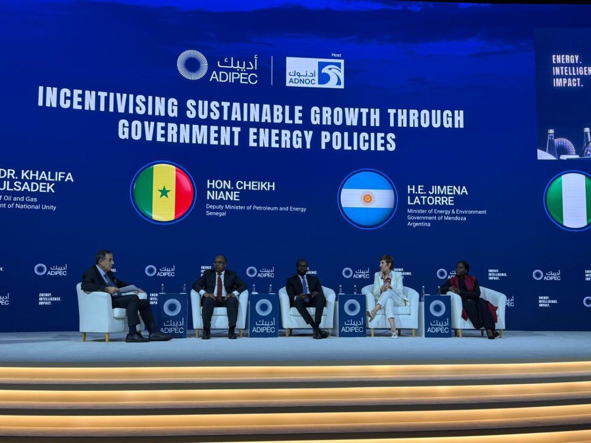 Jimena Latorre en Adipec. Jimena Latorre en Adipec.