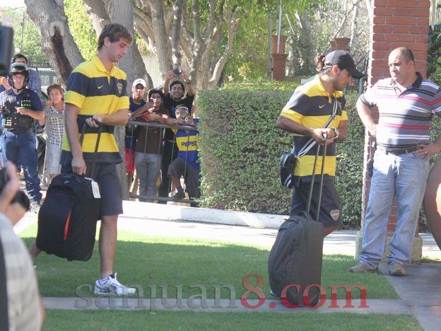 Boca se instaló en San Juan y ya descansa en Santa Lucía