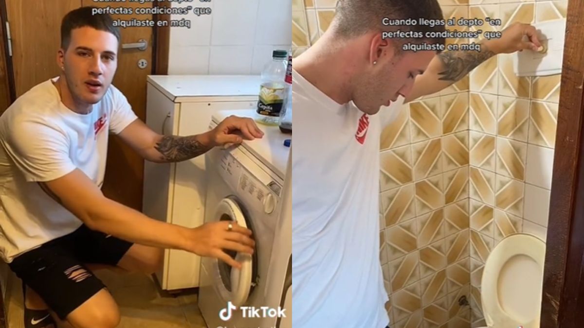 Un chico se hizo viral tras mostrar el desastrozo departamento que alquiló en Mar del Plata