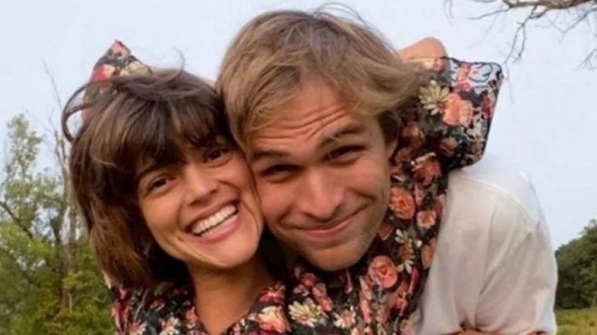 Calu Rivero junto con su novio ruso.