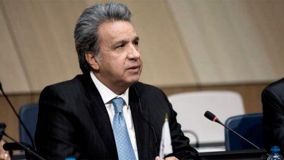 El presidente de Ecuador Lenin Moreno. Alberto Fernández generó tensión con el gobierno ecuatoriano. 