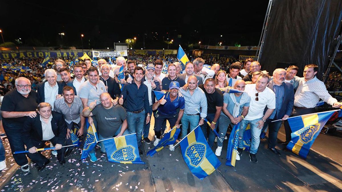 Elecciones en Boca el oficialismo cerró su campaña con un gran acto