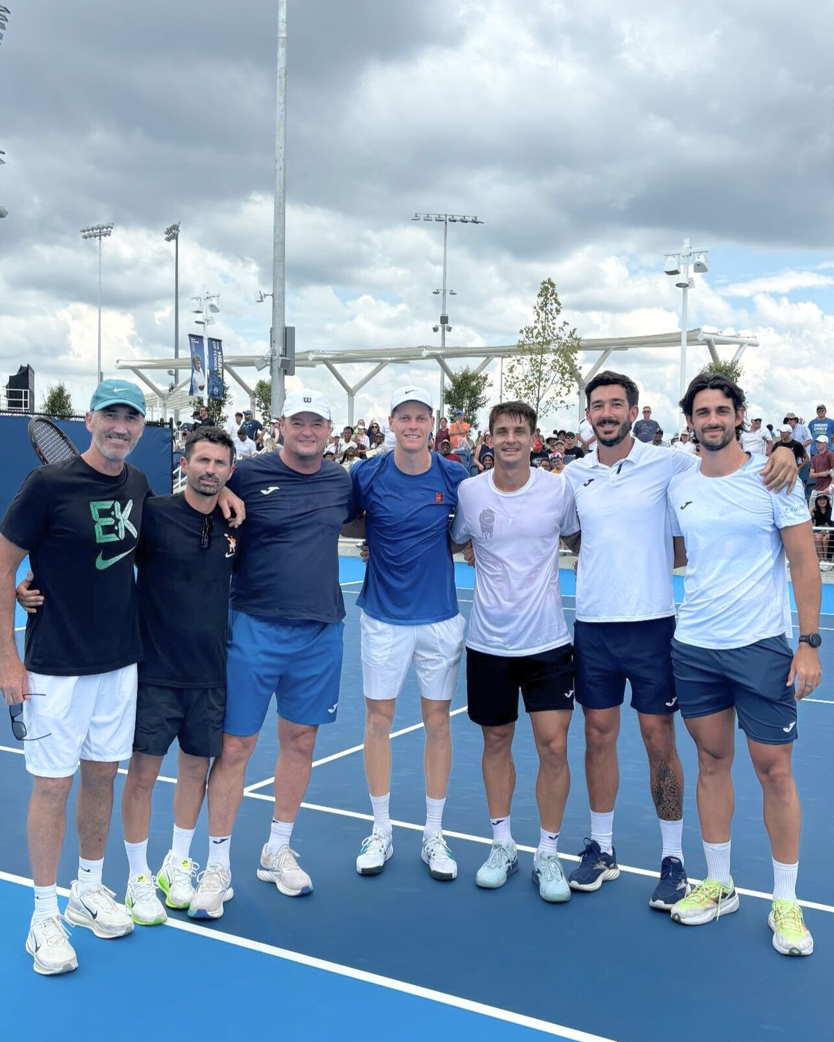 Camilo Ugo se entrenó con Jannik Sinner antes del Masters 1000 de Cincinnati.