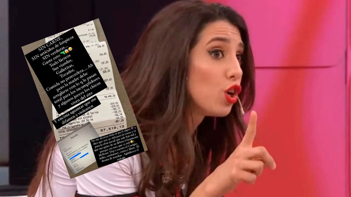 Cinthia Fernández denunció públicamente que no le alcanza el dinero para darle de comer a sus hijas.