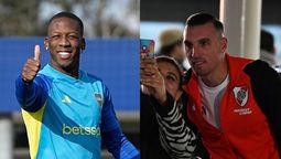 Advíncula y Armani, figuras de Boca y River.