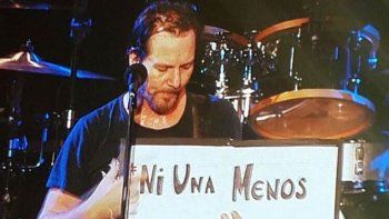Pearl Jam y el gesto de sumarse a “Ni una menos”