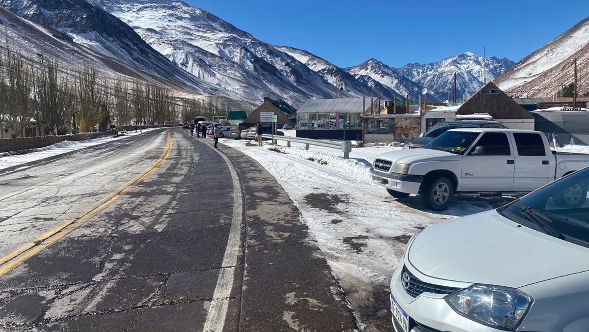 Una imagen de la ruta a Chile tomada en las últimas horas. Foto: Osvaldo Valle.