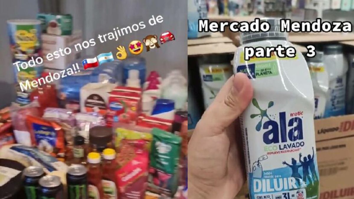 Todo esto nos trajimos de Mendoza, publicó un chileno en sus redes sociales.