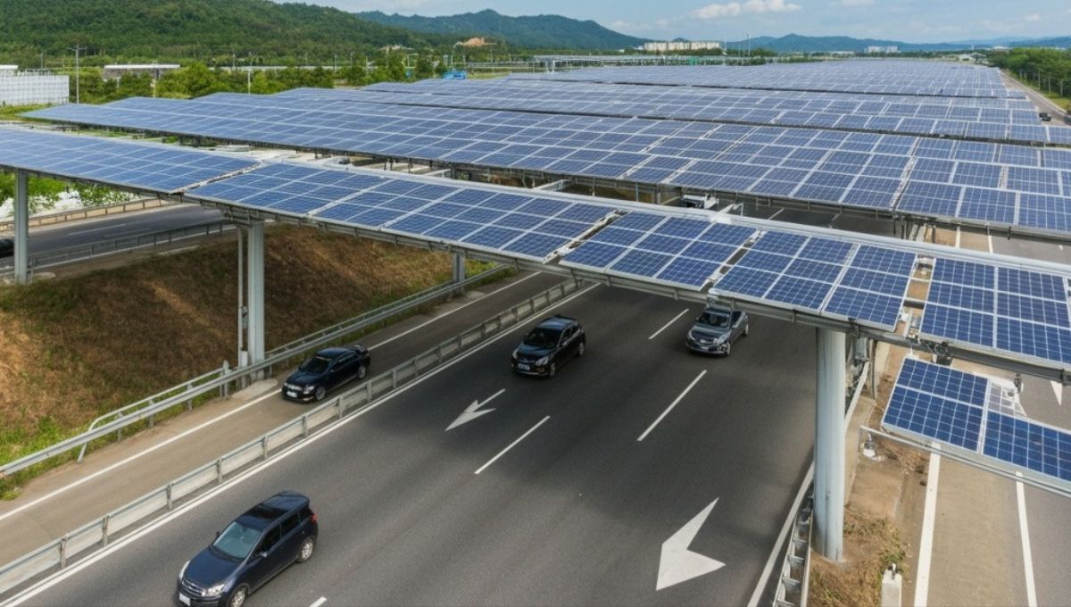 El plan de Estados Unidos para convertir sus rutas en gigantescas plantas solares