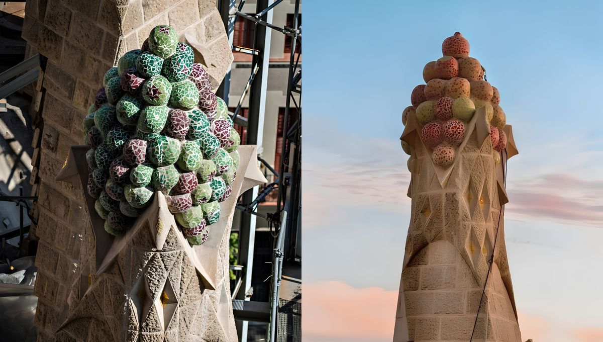 Las frutas simbolizan el cambio estacional y los momentos de la vida de Jes&uacute;s.