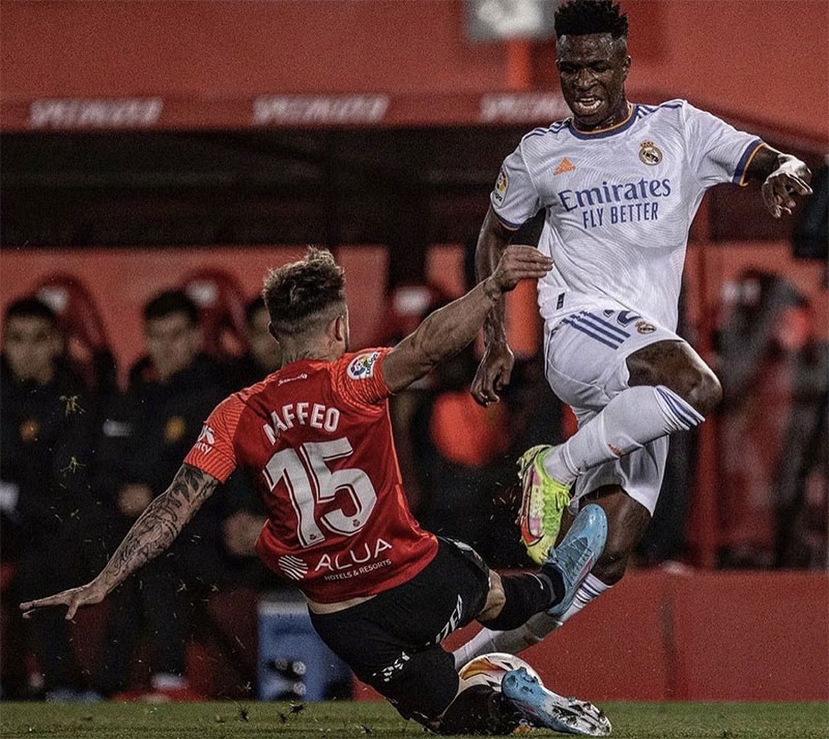 Maffeo y Vinicius Júnior. Maffeo y Vinicius Júnior.